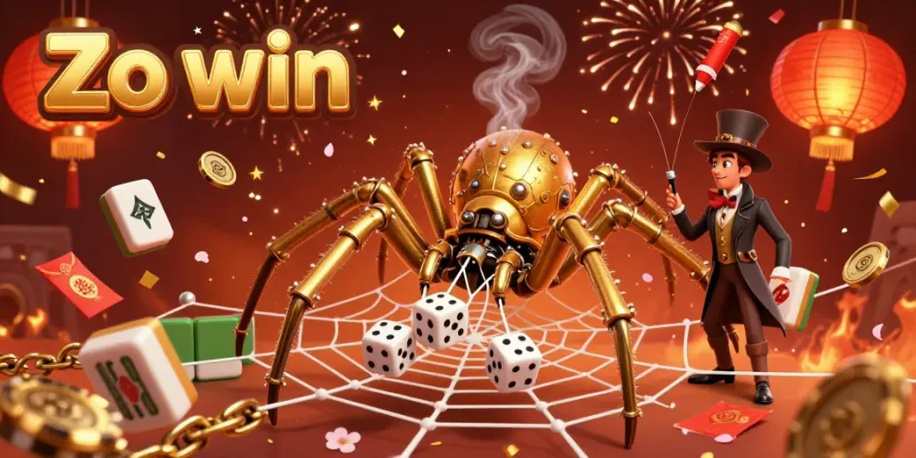 Engage with thrilling gameplay at Zo win, surrounded by casino elements in vibrant 3D.