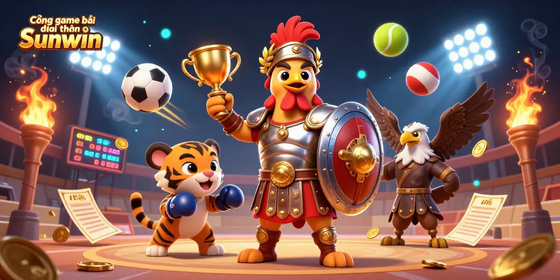 Cổng game bài đổi thưởng Sunwin brings excitement with vibrant 3D characters and dynamic sports elements.