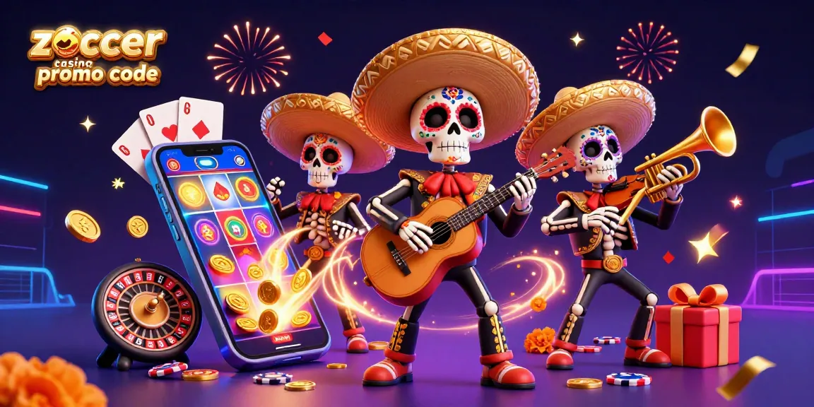 Experience winning with the zoccer casino promo code in a vibrant 3D casino scene packed with action.