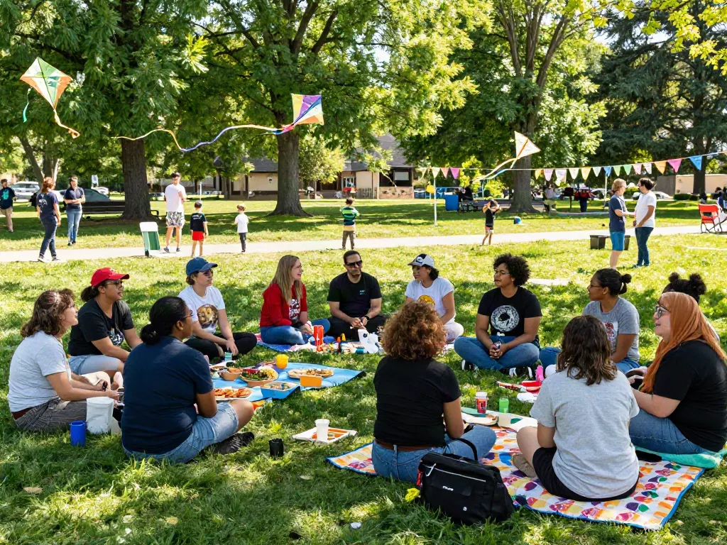 Celebration of diversity at ROKOK88 community event in a vibrant park